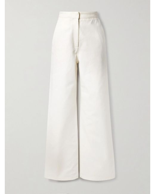 FFORME White Strider High-Rise Wide-Leg Jeans