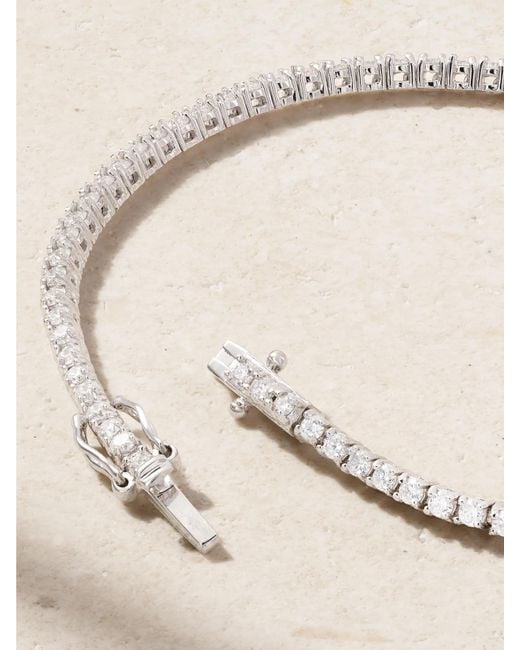 Jennifer Meyer Natural 4-Prong Small 18-Karat Diamond Tennis Bracelet