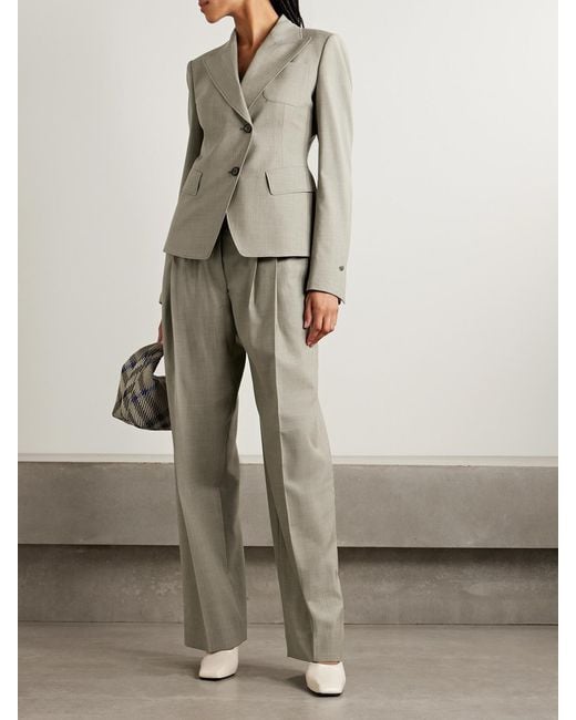 Burberry Gray Wool Blazer