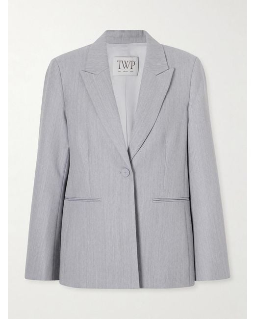 Twp Gray Her Fit Wool Blazer
