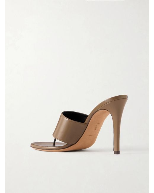 Jude Brown Snug Leather Thong Sandals