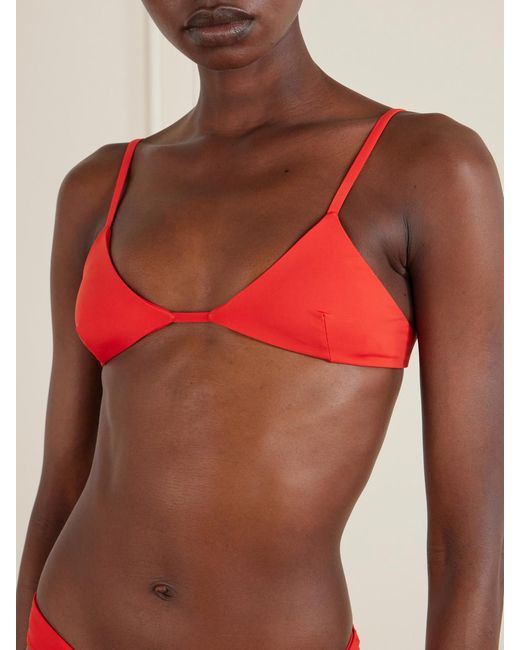 Haight Red Cora Triangle Bikini Top