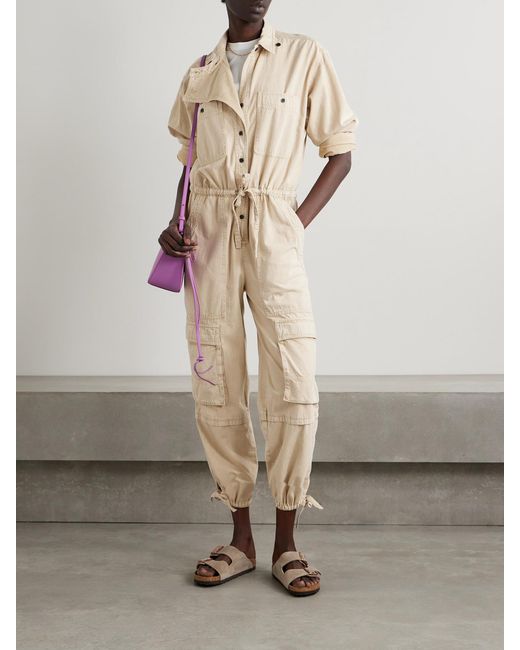Isabel Marant Natural Idany Denim Jumpsuit