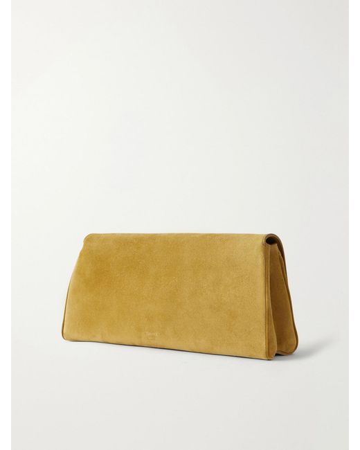 Khaite Natural Audrey Suede Clutch