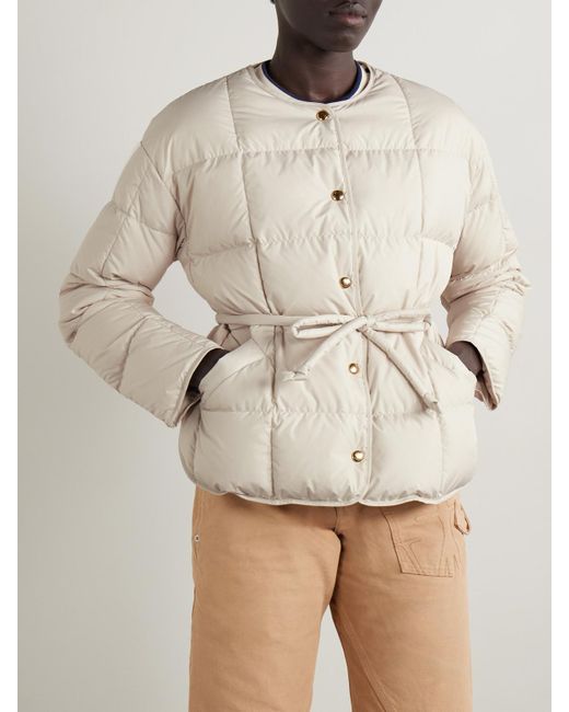 Moncler Natural Caramagne Quilted Shell Down Jacket
