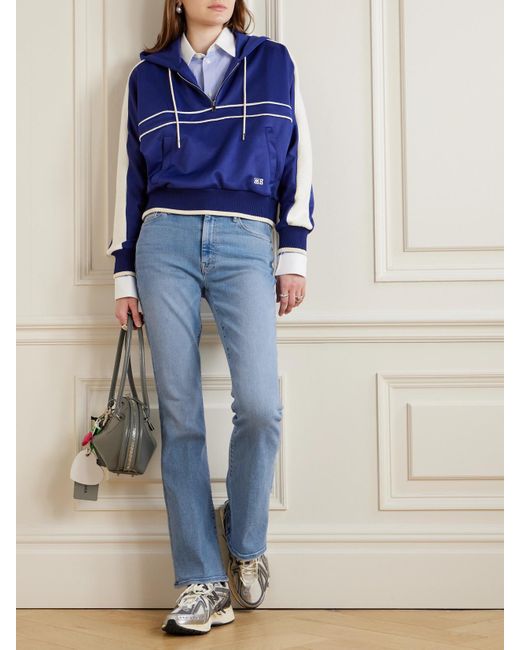 Mother Blue The Weekender High-Rise Flared Jeans
