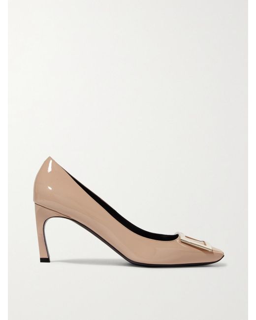 Roger Vivier Multicolor Belle Vivier Trompette 70 Patent-Leather Pumps