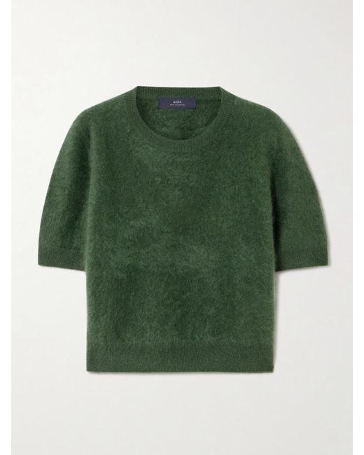 arch4 Green Toulon Pullover Aus Gebürstetem Biokaschmir