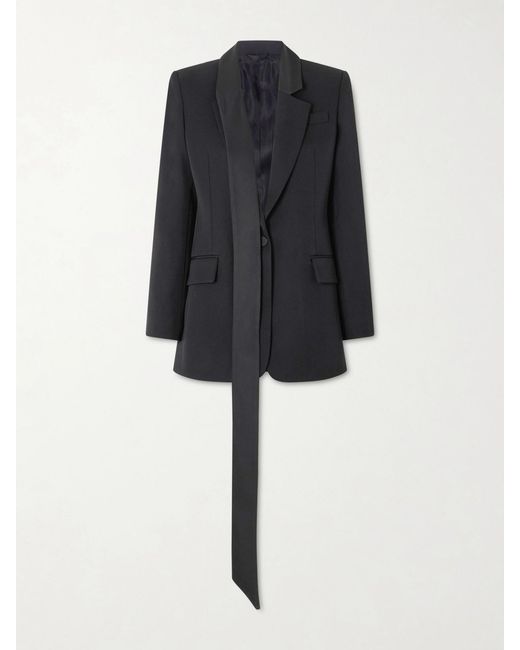 The Attico Black Wool Blazer