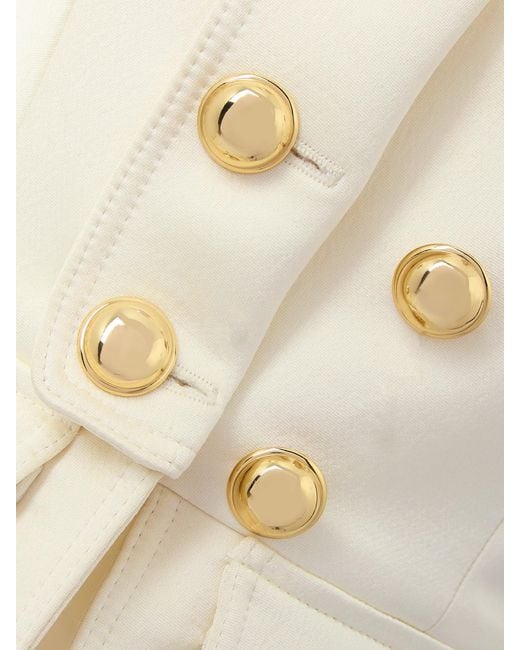Tom Ford Natural Cropped Wool-Blend Faille Jacket