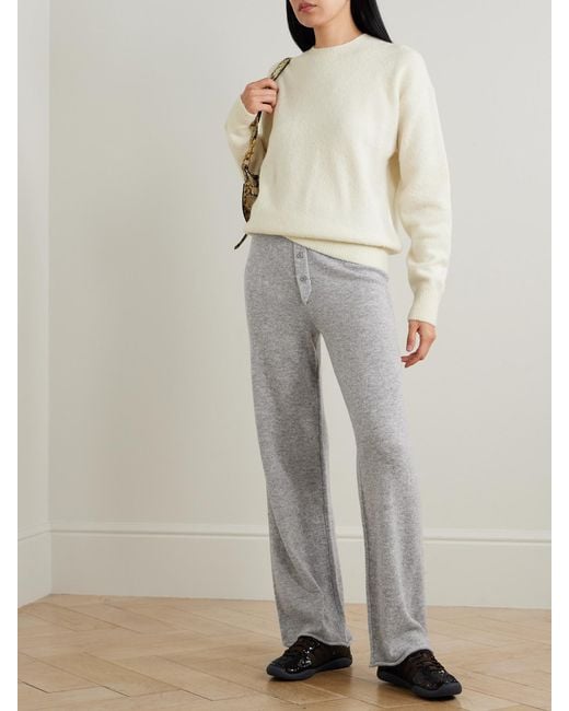 ÉTERNE Natural Brock Cashmere-Blend Sweater