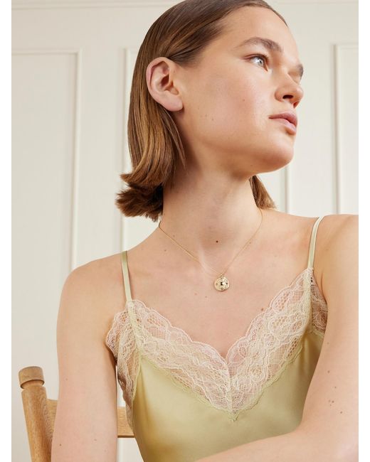 De Beers London Natural Talisman Medal 18-Karat Diamond Necklace