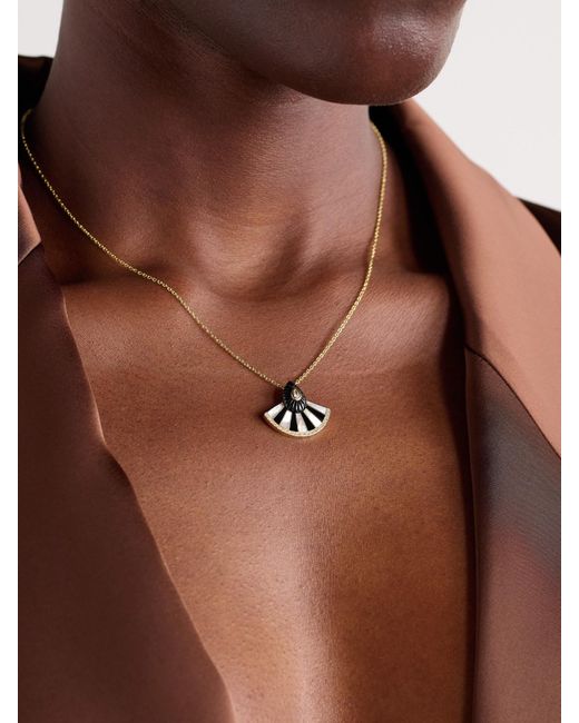 L'Atelier Nawbar Natural Bond Street 18-Karat Multi-Stone Necklace