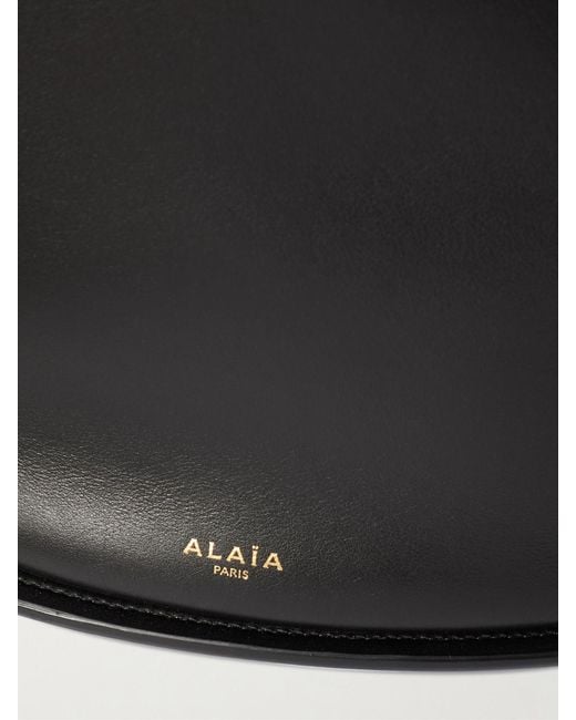 Alaïa Black Hip Large Leather Bucket Bag