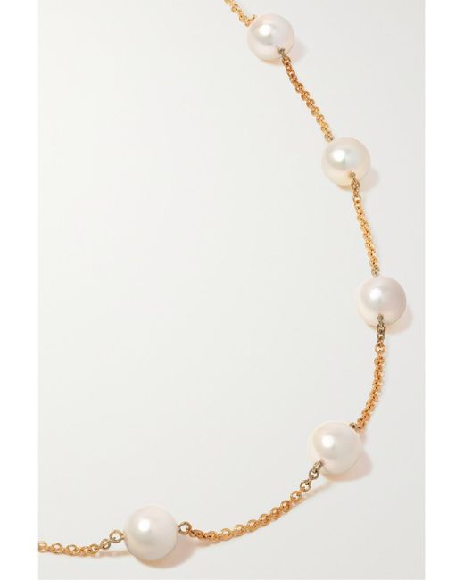 Mikimoto White Kette Aus 18 Karat Mit Perlen