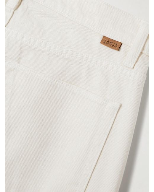 Jamie Haller White The Low Low-Rise Slim-Fit Jeans
