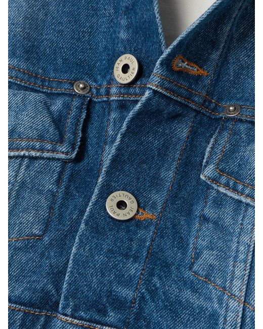 Jean Paul Gaultier Blue Petit Grand Two-Tone Denim Jacket