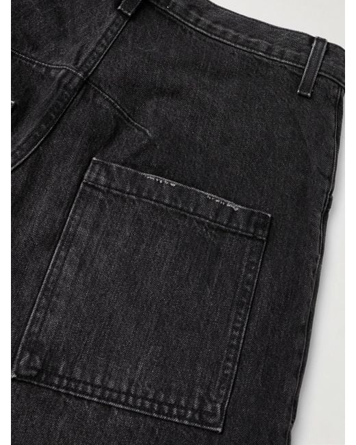 Nili Lotan Blue Shon Mid-Rise Barrel-Leg Jeans