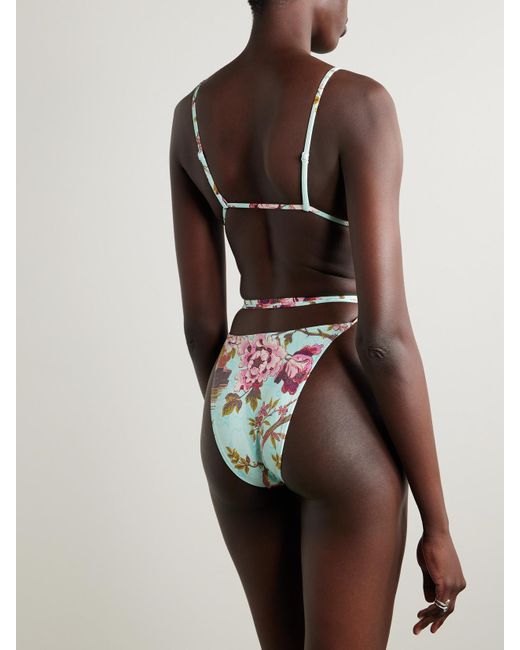 Maillot De Bain À Liens Signature Swim X Roberto Cavalli, Fagianella Skims en coloris White