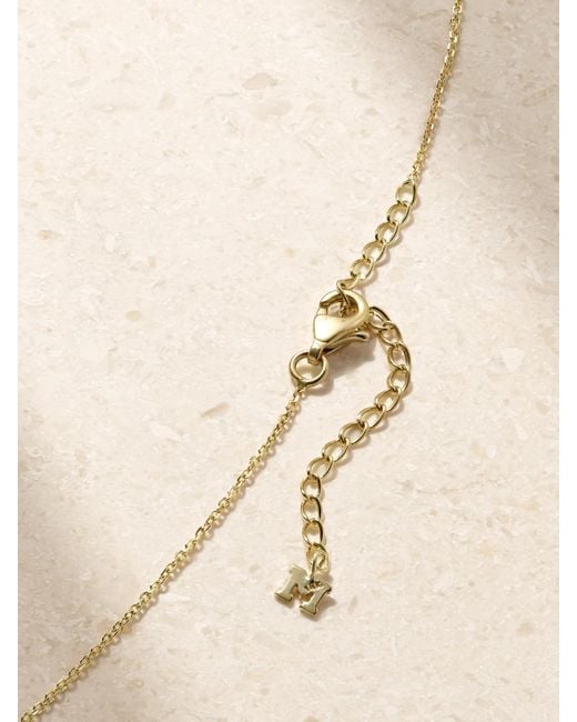 Mateo Natural 14-Karat, Pearl And Diamond Necklace