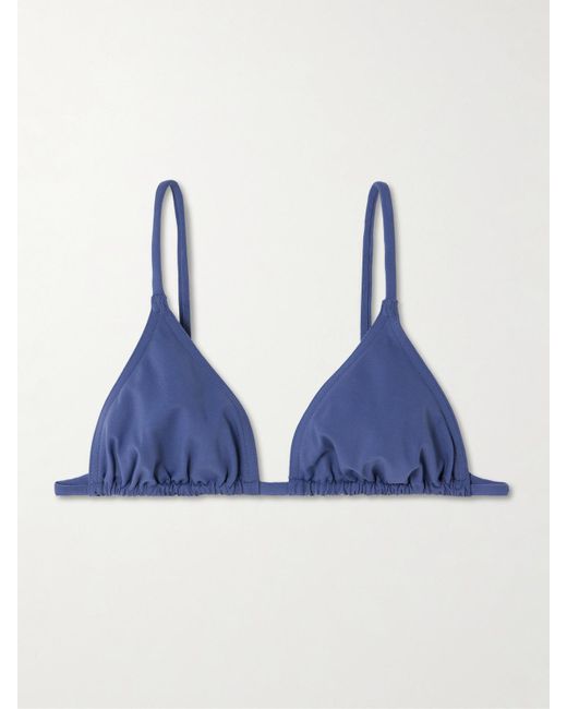 Eres Blue Les Essentiels Mouna Triangle Bikini Top