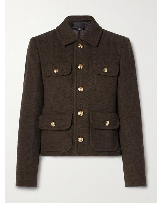 Nili Lotan Black Paola Cotton-Blend Tweed Jacket