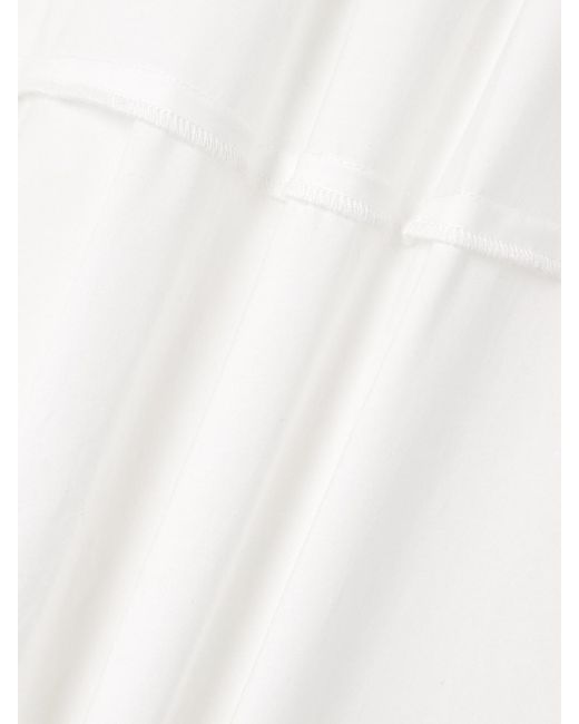 Proenza Schouler White Kailey Pleated Cotton-Blend Poplin Midi Dress