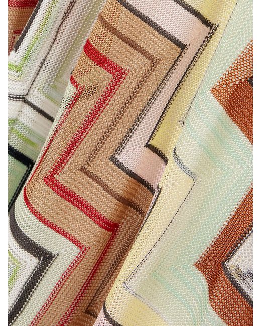 Missoni Multicolor Striped Crochet-Knit Maxi Dress
