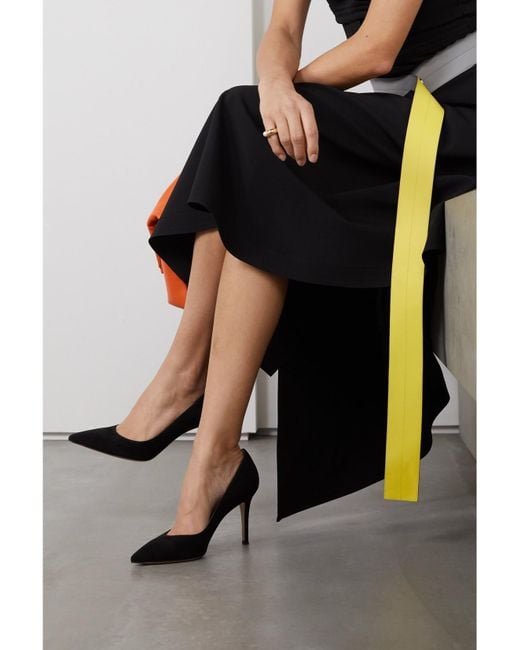 Gianvito Rossi Black 85 Leather Pumps