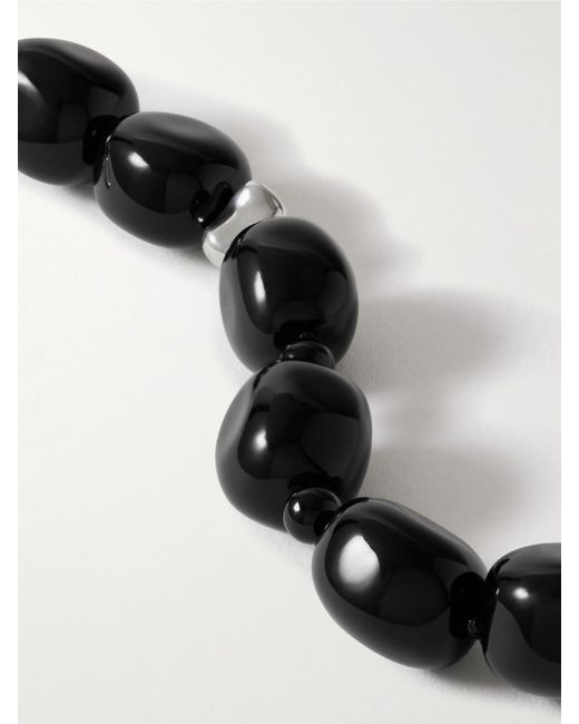 Agmes Black Dara Sterling Onyx Bracelet