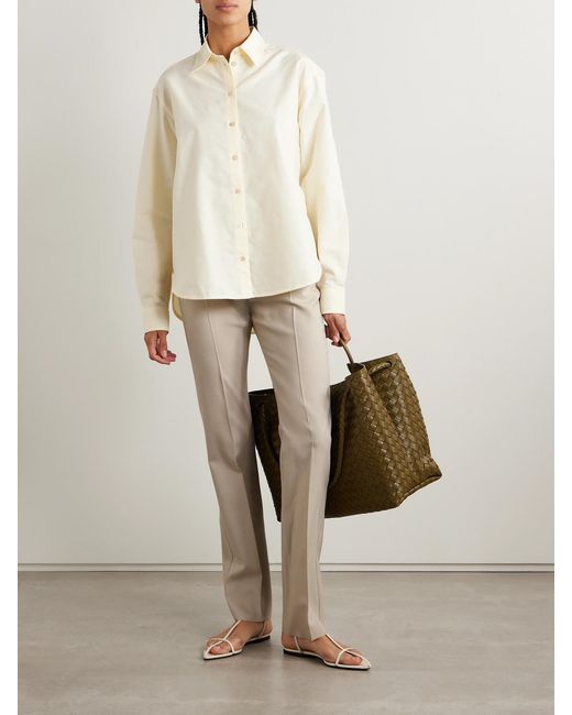 Max Mara Natural Wool, Mohair And Silk-Blend Straight-Leg Pants