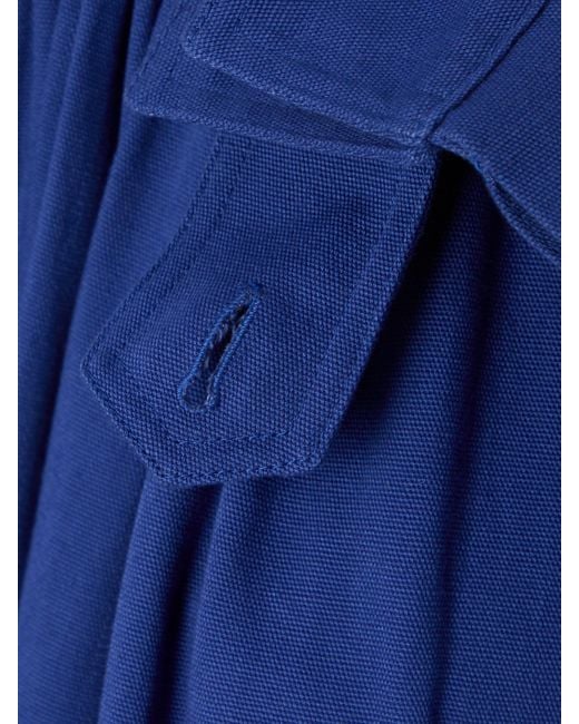 Veste En Toile De Coton À Fronces Chloé en coloris Blue