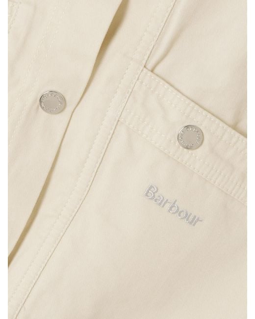 Barbour Natural Sonnie Corduroy-Trimmed Cotton-Canvas Jacket