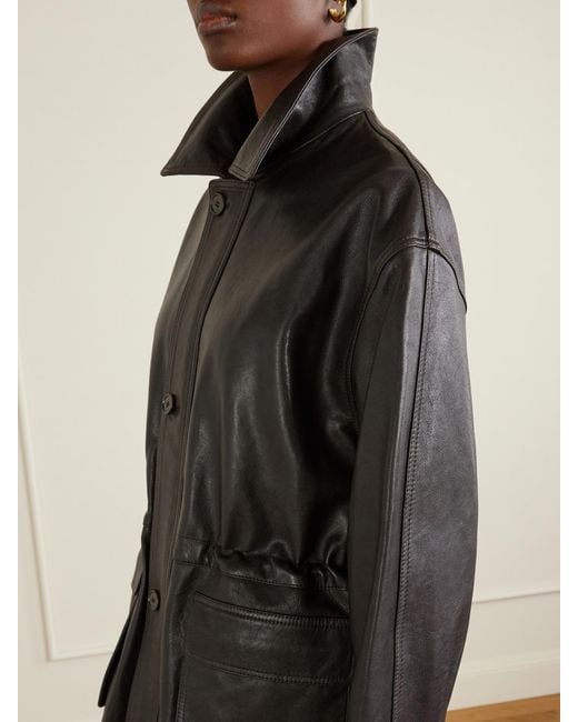 Arma Black Leather Jacket