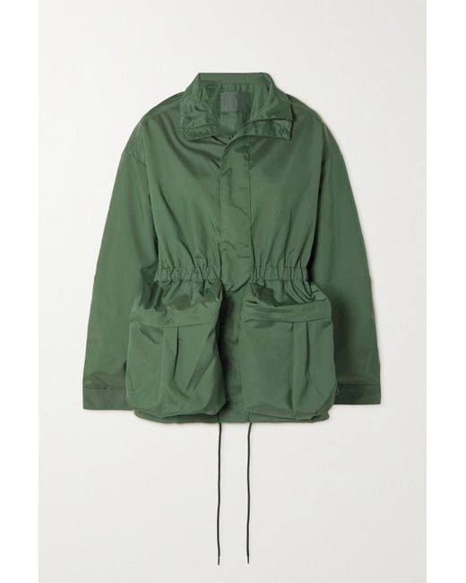 Wardrobe NYC Gathered Shell Parka in Green Lyst