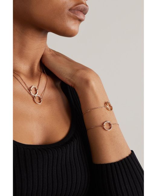 Repossi Natural Antifer 18-karat Rose Gold Diamond Bracelet