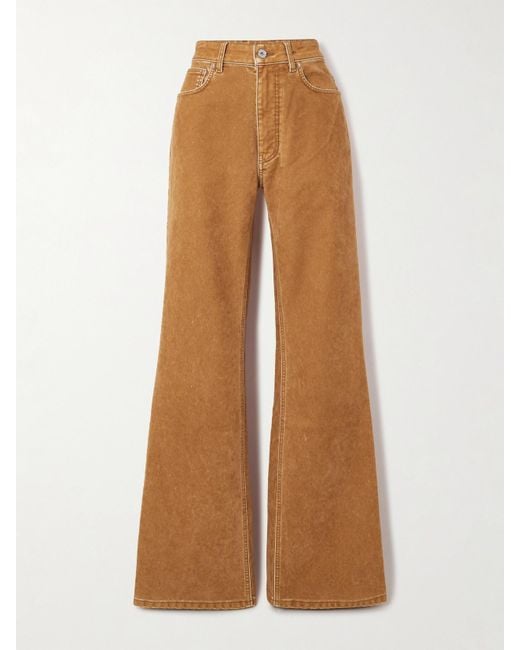 【Rabanne】 Embellished high-riseフレアジーンズ Flared jeans embellished with 1969 discs | Rabanne