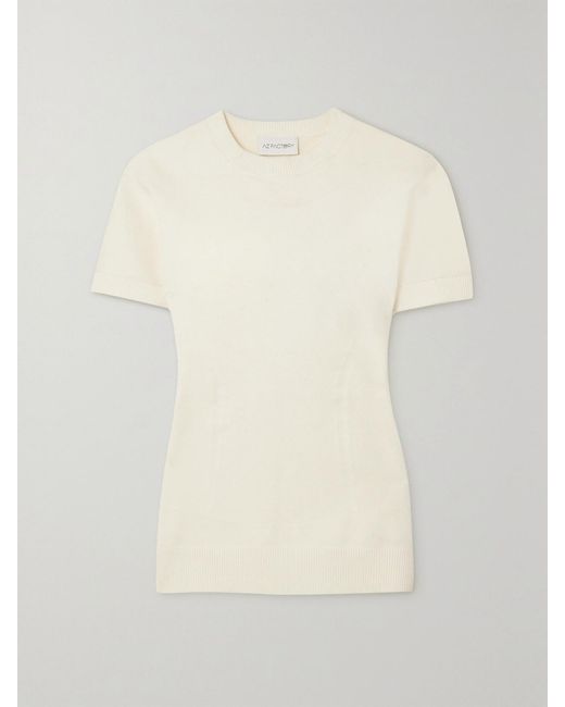 AZ FACTORY Natural Mybody Stretch-Knit Top