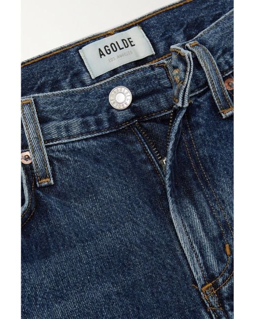 Clara Baggy Low-Rise Wide-Leg Organic Jeans Agolde en coloris Blue