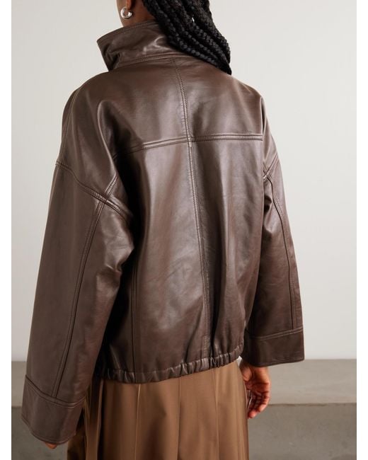 Rohe Brown Leather Jacket