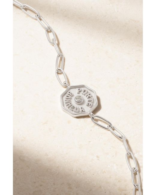 Marlo Laz Natural Porte Bonheur 14-Karat Diamond Bracelet