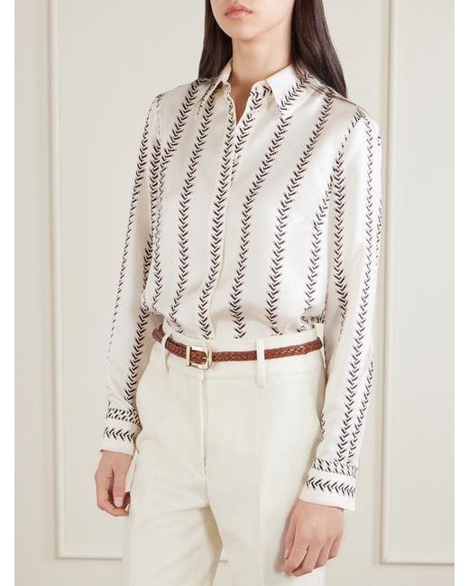 Gabriela Hearst Pink Marija Woven Leather Belt