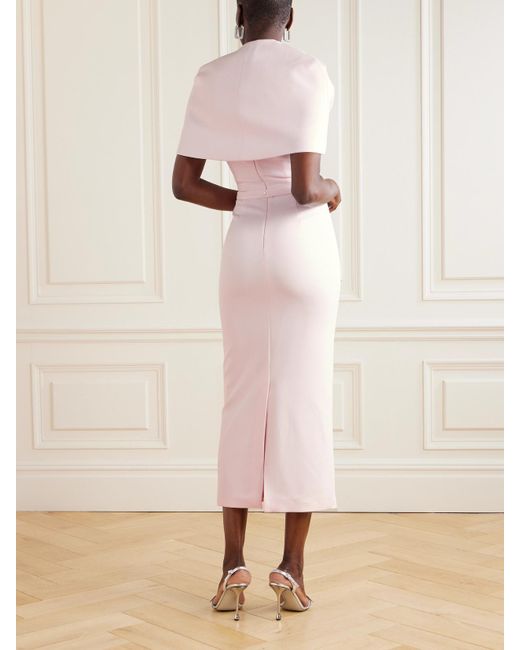 strapless open back dress Sochi Gown Hot Pink Feather Evening Dress main image 0
