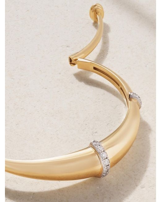 L'Atelier Nawbar Natural Buoy Armreif Aus 18 Karat Mit Diamanten