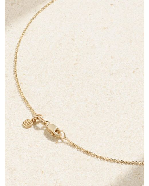 Sydney Evan Natural Strawberry Kette Aus 14 Karat Mit Rubinen
