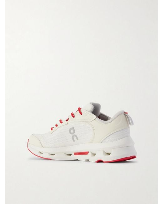 On Shoes White Zendaya Cloudze Mo Sneakers Aus Recyceltem Mesh Mit Gummibesätzen