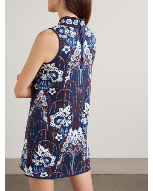 Cara Cara Blue Ayla Minikleid Aus Einer Metallic-Wollmischung