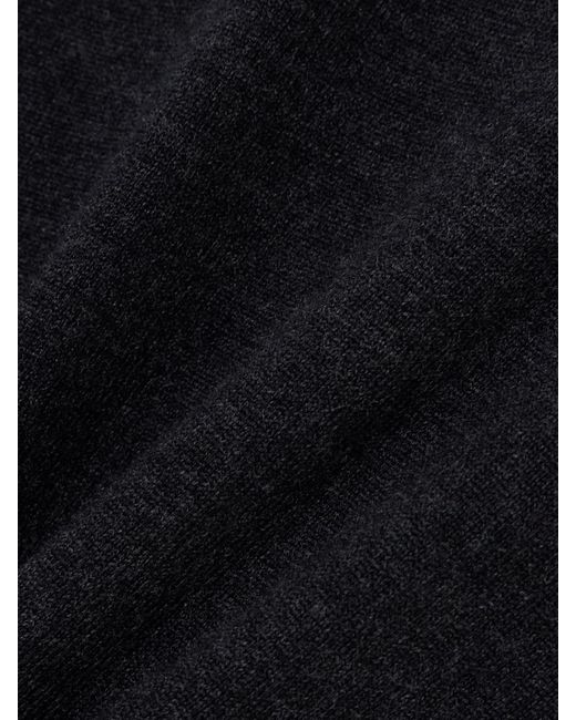 Totême  Black Draped Recycled Wool-Blend Sweater