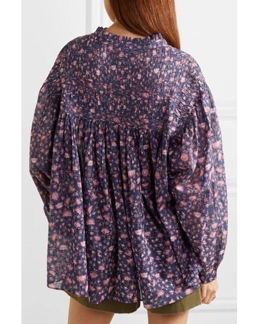 isabel marant etoile violette blouse