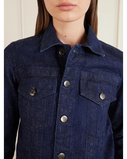 Calvin Klein Blue Lynette Wool-Denim Jacket
